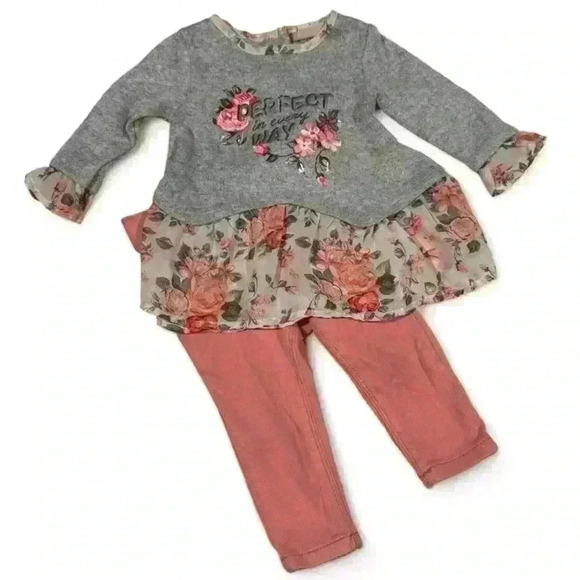 Little Lass/Old Navy Outfit - Girls size 18 mo top/12-18 pants - Picture 1 of 7